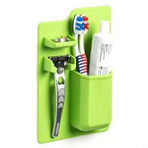 Green - Silicone Toothbrush Holder