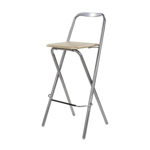 Wooden Folding Bar Stool - Natural