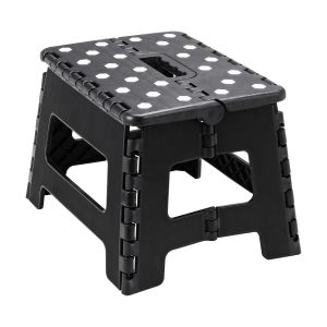 Folding Step Stool - Black