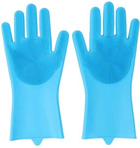 Blue - Magic Bristle Cleaning Glove