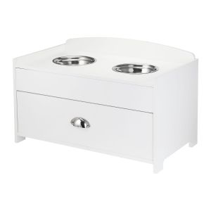 Elevated Dog Bowls And Food Storage Box