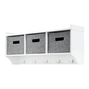 3 Basket Wall Mounted Coat Rack