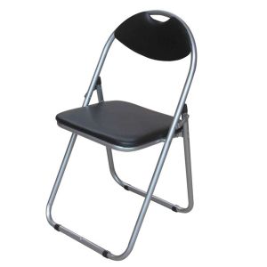 Black Padded Folding Chair