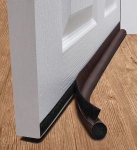 Brown - One-Sided Door Draft Stopper