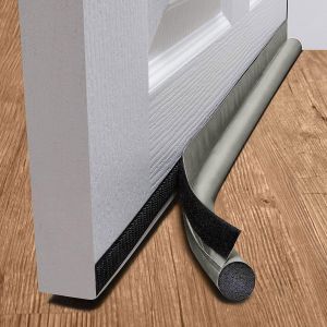 Grey - One-Sided Door Draft Stopper