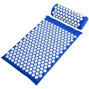 Blue - Acupressure Mat, Pillow & Travel Bag
