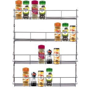 4 Tier Chrome Spice Rack