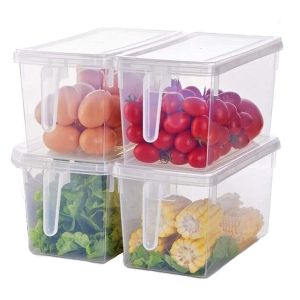 4 Pack 5L Clear Plastic Fridge Containers