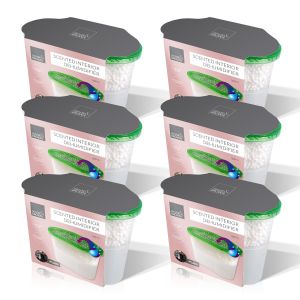 6 Pack 500Ml Interior Dehumidifier - Plain