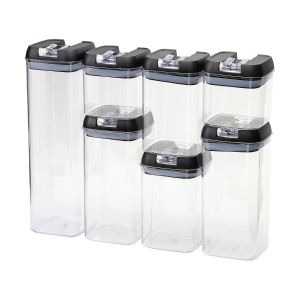 Black - 7pc Airtight Food Storage Container