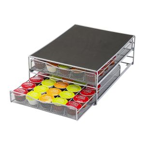2 Tier Coffee Pod Storage Drawer - Holds 72 Capsules