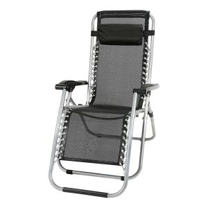 Folding Zero Gravity Outdoor Chair - Black