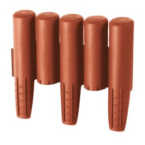 8 Pack Palisade Garden Edging - Terracotta