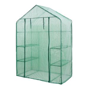 Walk-In Greenhouse With Pe Cover - 143X73X195Cm