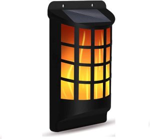Solar Dancing Flame Wall Light