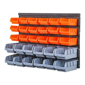 30pc Wall Mounted Storage Bin Set