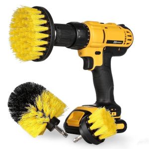 Yellow - 3Pc Drill Brush Set