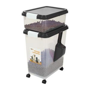 Black - Pet Food Storage Bin