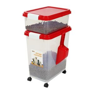 Red - Pet Food Storage Bin