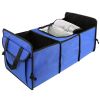 Blue - 2 In 1 Collapsible Car Boot Organiser